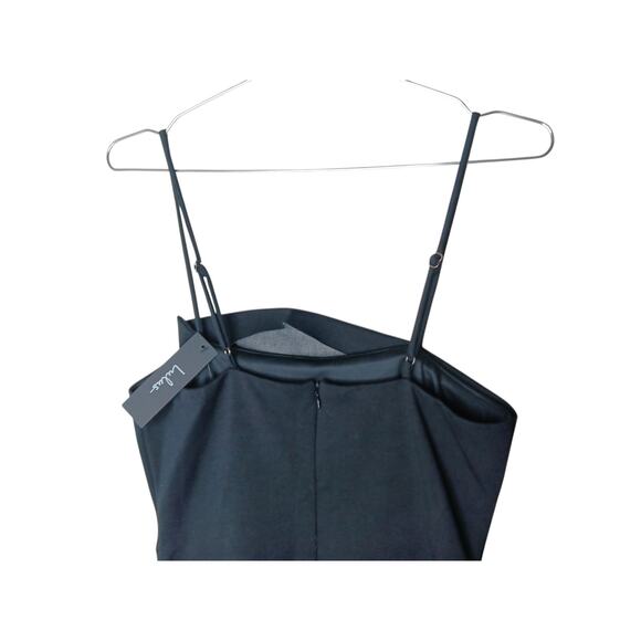 New Lulus Black Mini Dress Size M Party Bodycon Spaghetti Strap USA Made - Picture 9 of 14